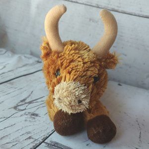 Aurora Toro Bull Flopsie Plush Stuffed Animal Toy Texas Longhorn 8"
